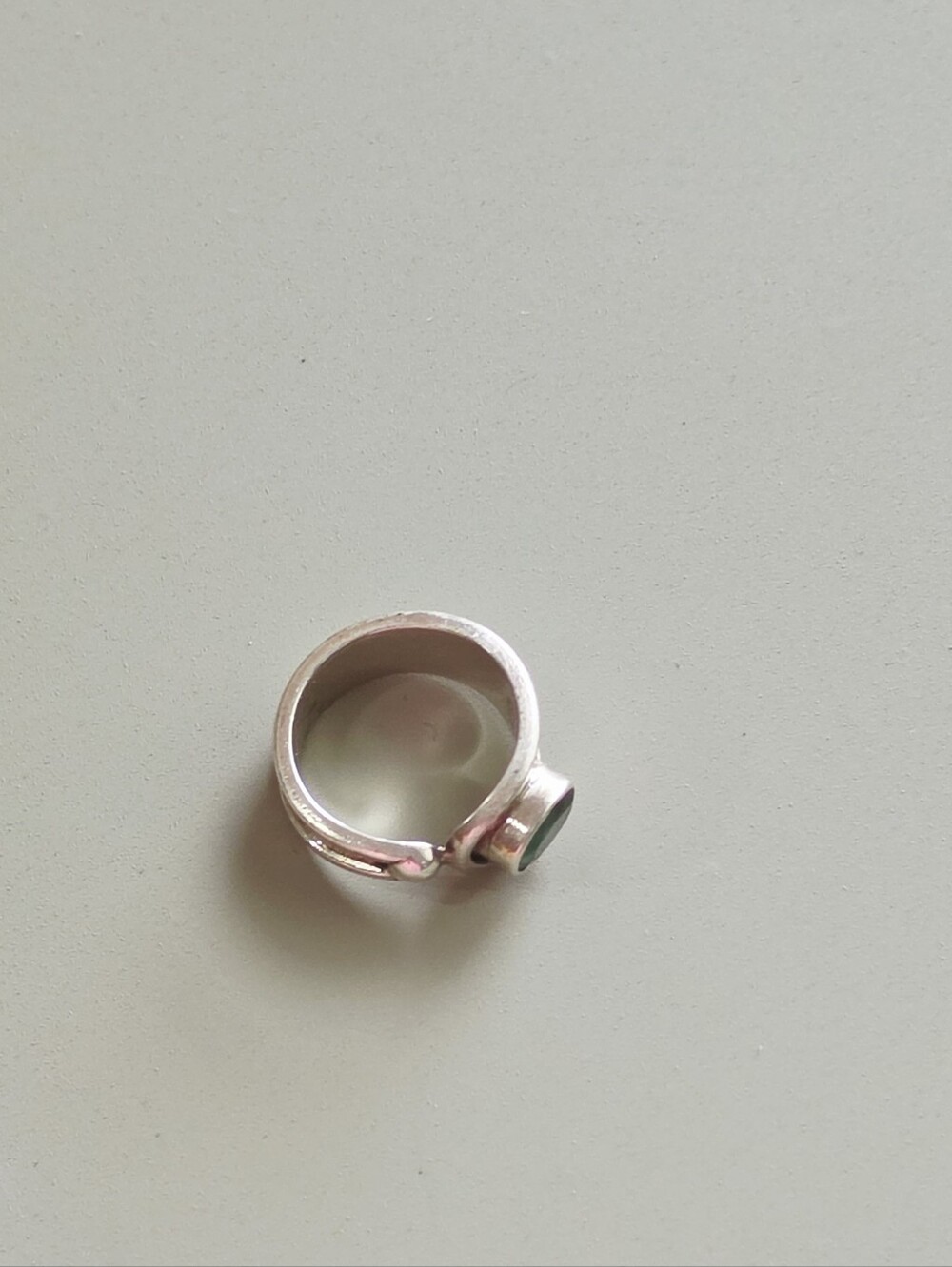 925 Sterling Silver Cabochon Modernist Statement Ring
